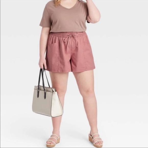 Ava & Viv Rose Pull On Drawstring Shorts 4X - Picture 1 of 4